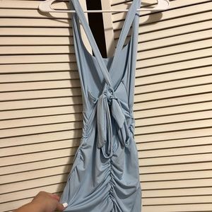 Baby blue dress